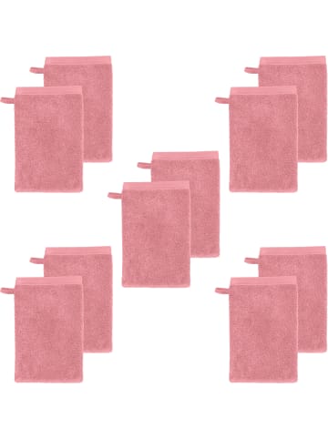 Erwin Müller Frottier Waschhandschuh 10er-Pack Heidenheim in altrosa