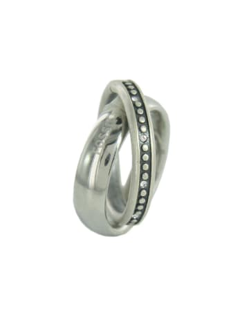 Fossil Ring in Silber