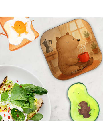 Mr. & Mrs. Panda Tassenuntersetzer Bär Morgenkaffee Design ohne ... in Weiß