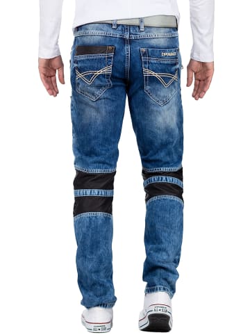 Cipo & Baxx Herren Slim Fit Jeans Stonewashed in Blue