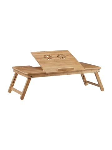 relaxdays Laptoptisch in Natur 17 Zoll