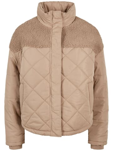 Urban Classics Urban Classics Damen Ladies Oversized Diamond Quilt Puffer Jacket in softtaupe