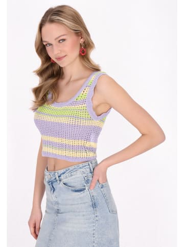 myMo Women Top in lilac multicolor