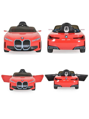 Moni Kinder Elektroauto BMW i4 MP3 in rot