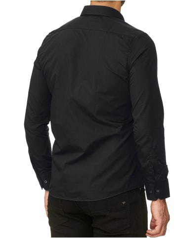 RESLAD Hemd Uni in schwarz
