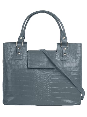 Cluty Handtasche echt Leder in blau