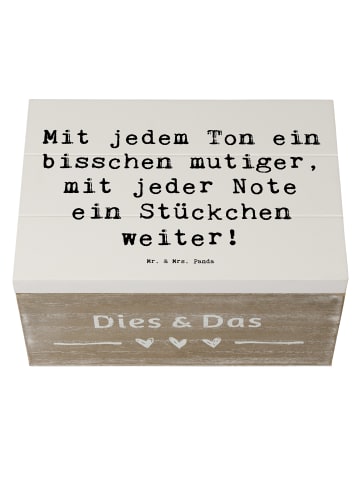 Mr. & Mrs. Panda Geschenkbox Spruch Ein neues Musikinstrument le... in Weiß
