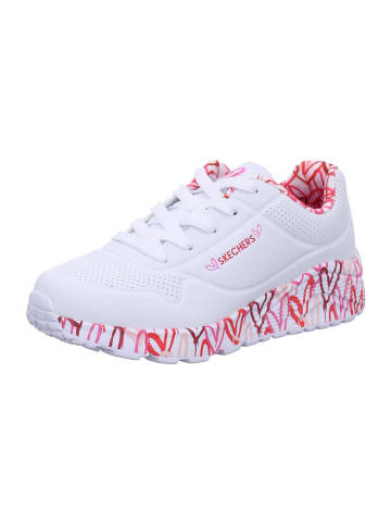 Skechers Halbschuhe Kinder UNO LITE - LOVELY LUV in Weiß