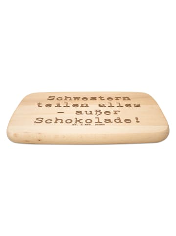 Mr. & Mrs. Panda Vesperbrett Spruch Schwestern Liebe mit Spruch in Transparent