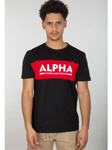 Alpha Industries T-Shirt "Alpha Inlay T" in Schwarz