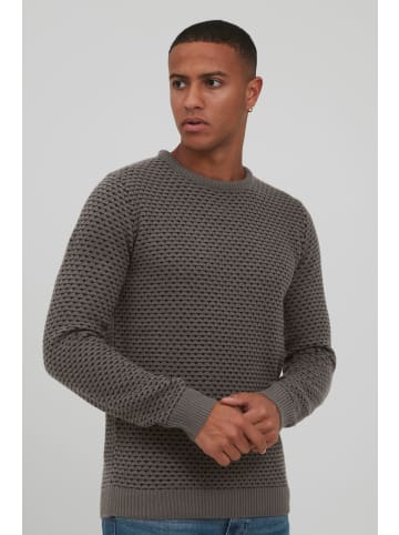 INDICODE Strickpullover IDCoppler 35452MM Strickpulli aus Grobstrick in Grau