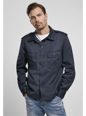 Brandit Long Sleeve Shirt in navy