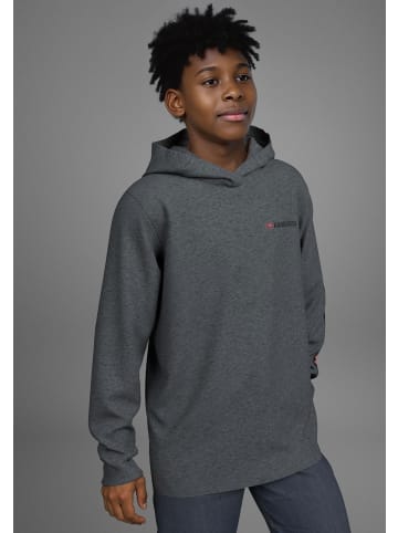 Kangaroos Kapuzenshirt in anthrazit meliert