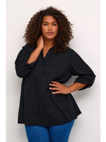 KAFFE curve Bluse langarm KCmille Loose fit in Black Deep