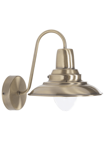 Beliani Wandleuchten LUZA in Messing - (W) 20 x (H) 21 x (L) 20 cm