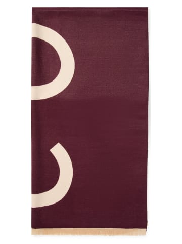 comma Schal in aubergine beige - 0003