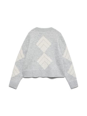 Vero Moda Strickpullover in Light Grey Melange 1