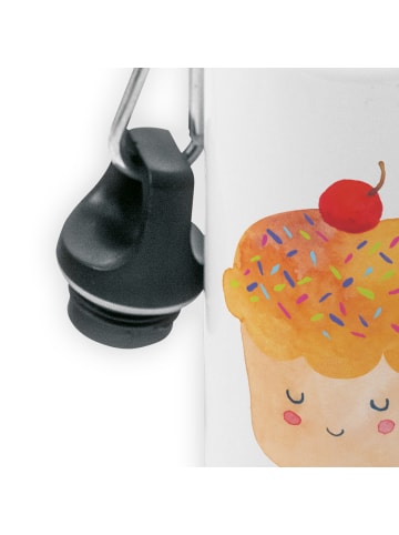 Mr. & Mrs. Panda Kindertrinkflasche Cupcake ohne Spruch in Weiß