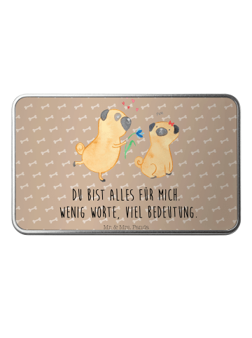 Mr. & Mrs. Panda behälter Mops Verliebt mit Spruch in Hundeglück