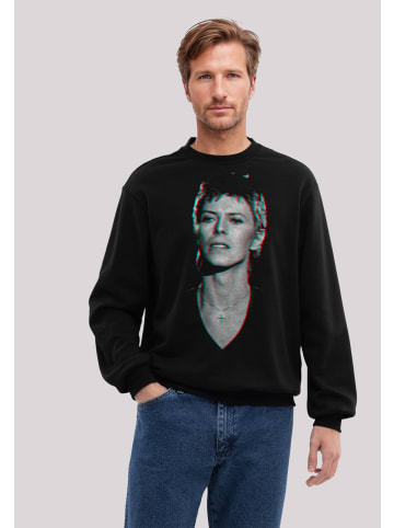 F4NT4STIC Sweatshirt TV Times Pop Star David Bowie Portrait 1977 in schwarz