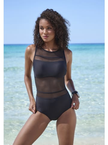 LASCANA Badeanzug in schwarz