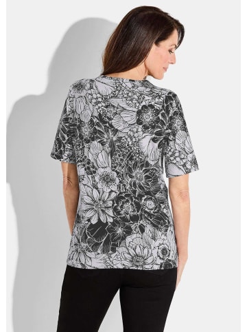 GOLDNER Kurzgröße:  Shirt Shirt in schwarz / weiß / gemustert