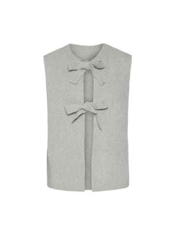 Pieces Pullover in Light Grey Melange