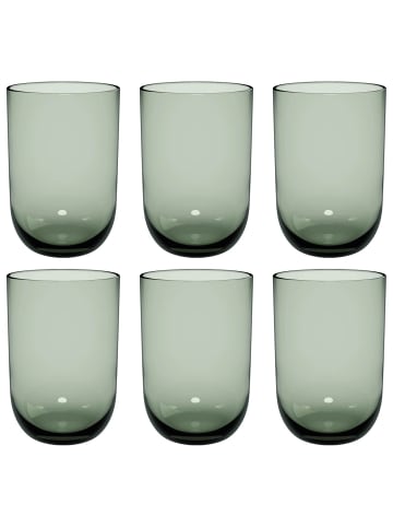 like. by Villeroy & Boch 6er Set Longdrinkbecher Like Glass 385 ml in Sage