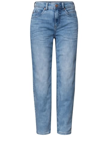 Street One High Waist Barrel Leg Jeans im Loose Fit in Light Blue Wash