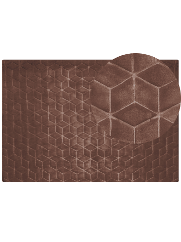 Beliani Shaggy THATTA in Braun - (W) 160 x (L) 230 cm