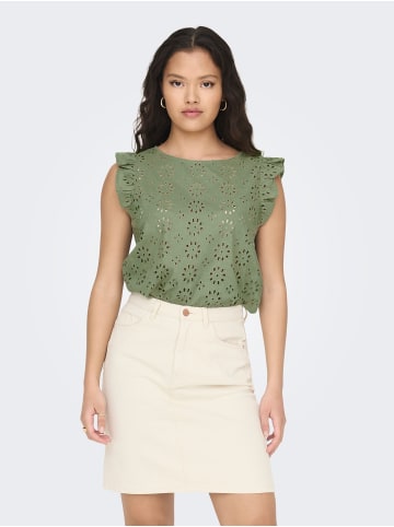 JDY Top in Oil Green