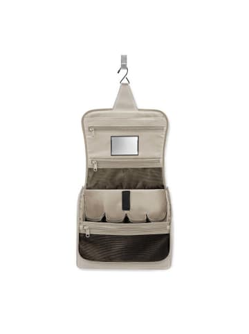 Reisenthel cosmetics toiletbag XL - Kulturbeutel 28 cm (leo vanilla) in herringbone sand