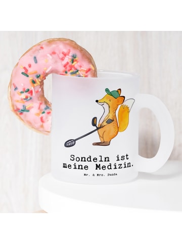 Mr. & Mrs. Panda Tee Tasse Fuchs Metalldetektor mit Spruch in Transparent