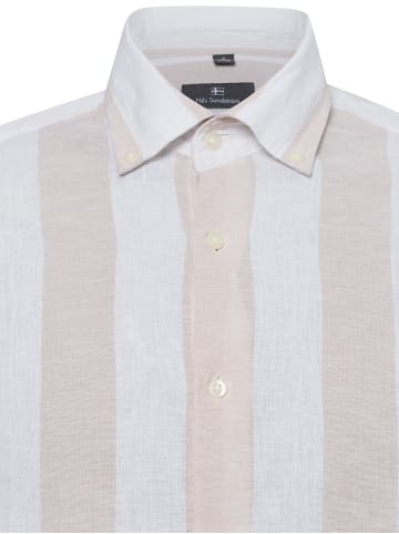 Nils Sundström Hemd in beige weiß - 0009