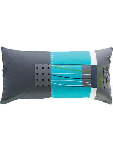Erwin Müller Mako-Single-Jersey Kissenbezug in grün-blau-grau