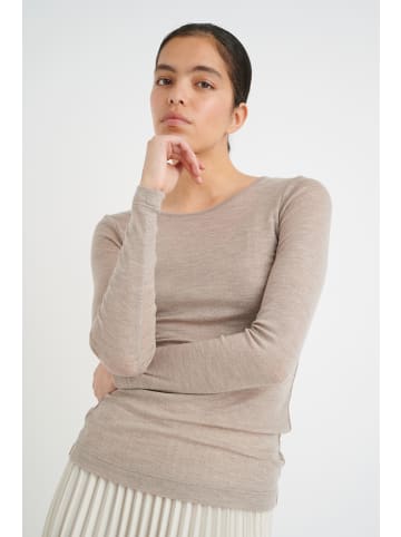 InWear Langarm-Shirt FangIW Slim fit in Oatmeal Melange