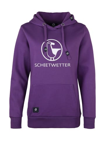 SCHIETWETTER Hoodie "Schietwetter" in lavendel-white