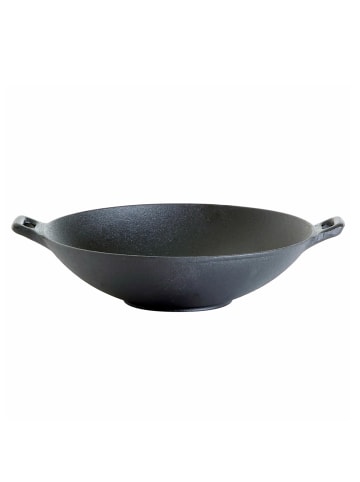 GAUMENKICK WOK Pfanne aus Gusseisen in schwarz - D: 37cm