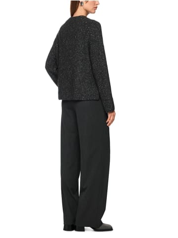 MARC CAIN Alpakamix-Pullover mit Glitzer-Details in Grau