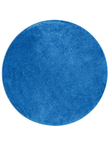 Snapstyle Hochflor Shaggy Teppich Palace Rund in Blau