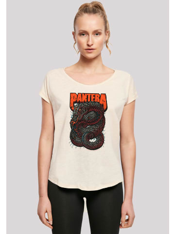 F4NT4STIC T-Shirt Pantera Venomous Snake in Whitesand
