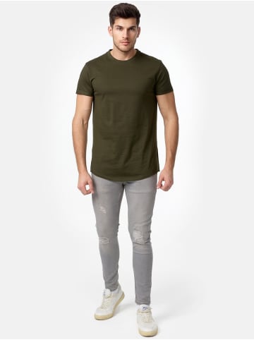 Tazzio T-Shirt Rundhals "E105" - Regular Fit- in Khaki