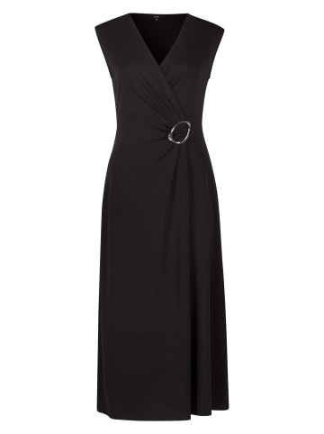 Zero  Jerseykleid Midi mit Schnalle in Black Beauty