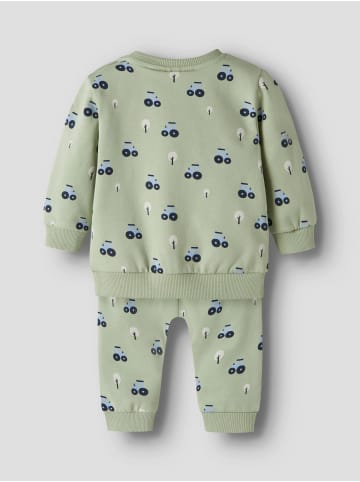 name it Set Sweatshirt & Hose NBMVIMMER LS SWEAT BOX BRU SET in swamp
