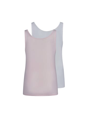 Skiny Unterhemd 2er Pack in Rosa/Beige