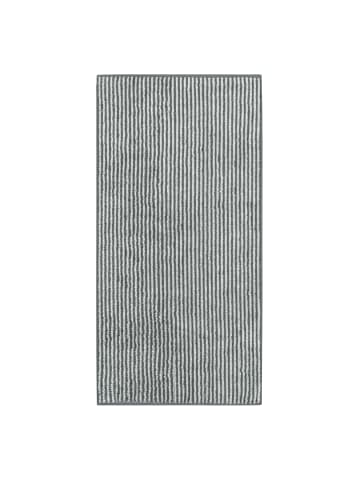 Cawö Cawö Handtücher Two-Tone Stripes 480 schiefer - 77 in schiefer - 77