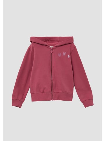s.Oliver Sweatshirt Jacke in 4465_himbeere