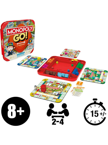 Hasbro Monopoly GO! Brettspiel Deutsch Strategiespiel lustig 2-4 Spieler 8+