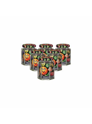 6er Set Vorratsgläser Smile in Transparent 196 ml