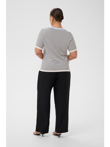 KAFFE curve Strickpullover KClizzy Regular fit in Chalk Midnight Fine Stripe
